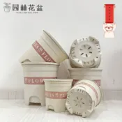花盆 青山盆 控根盆 玫瑰盆 透氣盆 盆栽容器 新款白色青山加侖花盆塑料盆月季君子蘭耐用加厚樹脂花盆杜鵑蘭花1130