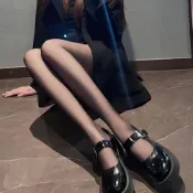 (店+)【D.studio】韓版一體透膚褲加絨加厚保暖黑絲襪 假透膚 扯皮感 褲襪 內搭褲 褲子 長褲 發熱褲 保暖褲【P416】