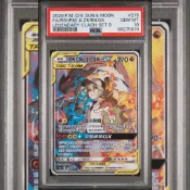 PSA10.9 繁中鑑定卡 萊希拉姆&捷克羅姆GX SR 寶可夢 PTCG
