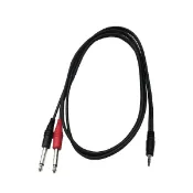 【小新樂器館】Stander Y-PP-231 2公尺 3.5mm TRS to dual 6.3 TS 一對二特殊專用導線【YPP231】