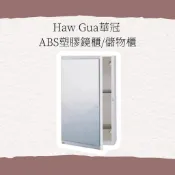 快速出貨✨台灣品牌 香格里拉 華冠牌ABS塑膠儲物櫃附鏡無除霧白色 牙色化妝鏡 鏡櫃 鏡箱 浴室用置物收納鏡