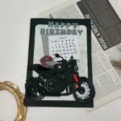 (店+)【預購】客製化手工卡片｜檔車機車款｜手工卡片手作紙雕生日情人節週年紀念日禮物母親節父親節聖誕節萬用卡機關情侶似顏繪人像