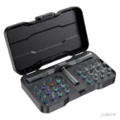【一組搞定】家用工具24合一盒裝新款RS1多功能磁性扳手高硬度棘輪螺絲刀工具組 螺絲起子 起子組 螺絲刀套組 螺絲批頭組