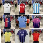 242526賽季泰版足球服阿根廷法國家隊服球衣短袖上衣訓練比賽服-Misaki精品