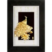 開運陶源 雅鑑鑫品 【小彩金系列-花開富貴】 純金金箔畫 50 x 36cm