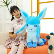 【台灣出貨】寶可夢冰伊布 大型玩偶 絨毛娃娃 伊布家族 收藏擺飾 兒童節禮物 睡覺抱枕 療癒娃娃