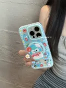 全球選品1館 生活百貨 guanview ins搞怪大嘴小丑魚搖搖樂磁吸支架適用iphone17promax蘋果16pro手機殼15二合一矽膠13防摔14保護套