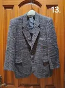 二手衣物，義大利製Cimka Desii Mode喀什米爾與羊毛混紡Cashmere and Wool男士古著粗花呢西裝