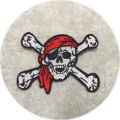 七色彩虹☈ 海盜旗🏴‍☠️ 旗標 骷顱頭刺繡貼/布貼 布章 徽章 臂章 diy熨斗貼 衣服褲子包包裝飾配件 熨斗貼紙