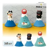 【伊勢屋】日本DECOLE富士山招財貓/黑貓/熟睡小貓達摩系列