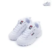 【FILA】中性 DISRUPTOR II 休閒鞋-白 4-C127A-125
