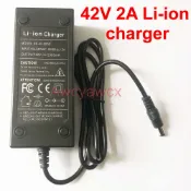XIAOMI 42V 2A 2000mA AC DC 電池充電器適配器 36V 38V 鋰離子適用於小米白輪車電動自行車