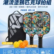 🌺3C好市多 隔日配🔥匹克球拍 雙拍附贈4球+收納包 玻璃纖維 匹克球拍組 匹克球 板羽球拍 USA 專業認證 台灣出貨