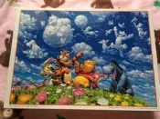 2000-514 絕版2000片日本進口拼圖 迪士尼 Winnie the Pooh 小熊維尼 天空 雲