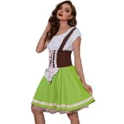 德國啤酒節衣服巴利亞民族風綠色連衣裙