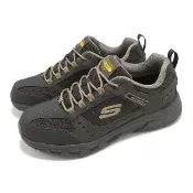 【SKECHERS】休閒鞋 OAK Canyon 男鞋 黑 黃 防水鞋面 輕量 緩衝 戶外 運動鞋(237386-STBR)