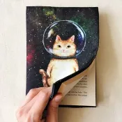 玻璃球貓貓 宇宙貓 書套 書衣