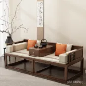 免運【可上門安裝💕廠傢精選】羅漢床 現代版羅漢床羅漢小戶型客廳傢用仿古床兩用現代貴妃躺椅接待 DNPJ