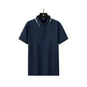 (店+)polo衫男短袖上衣涼感衣吸濕排汗衣短版運動上衣服足球衣商務襯衫夏天寬鬆高爾夫球衫薄冰絲短袖T恤休閒大尺碼上衣透氣速乾衣