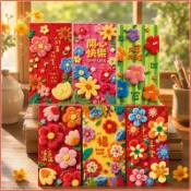 【6個裝】2027羊年新款好事花生新年壓歲紅包卡通個性創意可愛春節利是封