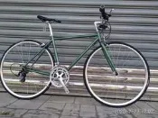 (回饋特價)10周年紀念款MARDI cr-mo鉻鉬鋼鋼管車平把公路車RS816(銀底漆/真珠藤蔓綠面漆)