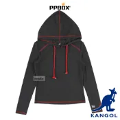 KANGOL 袋鼠 女裝連帽修身長袖 66521008 時尚