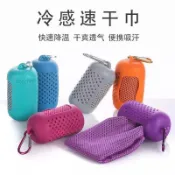 🔥臺灣出貨🔥夏季冰絲冷感運動毛巾戶外健身冰涼巾速幹降溫毛巾女手腕擦汗巾