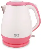 福利品通訊家電館 HTT 1.2L 304不銹鋼雙層防燙快煮壺(藍/粉) HTT-1811
