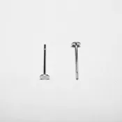 【優品盛】3mm 不鏽鋼平台 耳針 高品質316L 醫療級 不鏽鋼 不銹鋼 耳釘 耳環 醫療鋼 手作DIY (1支2元)