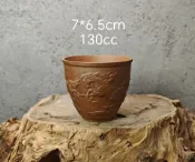 古瓷堂日本回流瓷器 德化老巖泥八駿圖風水缸主人杯 130cc工藝茶具禮品 浮雕八駿馬擺件 拿放齋底款 泡茶品茗杯 實物拍攝