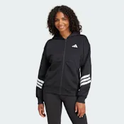 【adidas 愛迪達】 FUTURE ICONS 3-STRIPES 連帽外套 女 JE0171