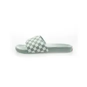(店+)【VANS】MTE La Costa Slide-On 女款 休閒拖鞋 綠白棋盤格 V150661050