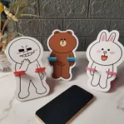 快速出貨 正版授權 Line Friends 熊大 兔兔 鏡子 手機架 平板架 懶人架 支架 化妝鏡 饅頭人 手機支架