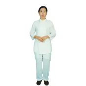 (店+)弘喧 立領直排 白滾白 靈修衣  禪修服 打坐 套裝 茶服 道服 修道 居士服 慈惠堂 母娘 宮廟