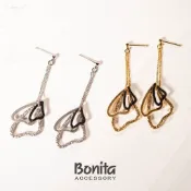 【Bonita】【銅針】蝴蝶翅膀 垂墜式/ 耳針/耳環【700-9180】任選三件NT$290