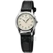 (店+)【SEIKO 精工】【柒號本舖】SEIKO 精工超薄石英皮帶女錶-香檳銀面 / STTC005