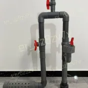 虹吸管 魚池配件 錦鯉池管件 側濾沉淀倉 過濾管件 底吸面吸 PVC虹吸管 水族箱過濾器  錦鯉池管件