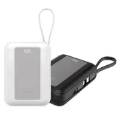 【HANG】PD12 時尚鏡面 20000mAh PD20W大容量快充行動電源(自帶Type-C/Lightning線)