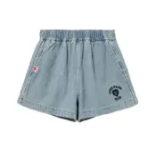 A BATHING APE APEE EMBRO LOGO DENIM TRAINING 女款 牛仔 訓練 短褲