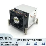 金錢豹2011 115X2U主動臺式電腦cpu散熱器風扇純銅4熱管防滑溫控