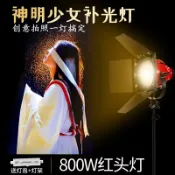 協貿國際日用品生活1館 貝陽紅頭燈800W暖色攝影燈背景聚光燈神明少女拍攝燈常亮燈逆光燈發絲燈暖光燈拍照紅頭燈燈泡視頻背后補光燈