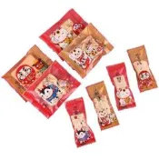 ◎4*9.5/5.5*8.5/7*9.5cm◎新春和風招財貓機封袋/太妃糖雪花酥餅乾袋/牛軋糖點心袋/巧克力糖果包裝袋