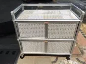 台中大慶二手家具 全新四門鋁架收納櫃/吊衣櫃/收納櫃/掛衣櫃/儲藏櫃/置物櫃