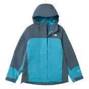 【The North Face】北面女款藍色Gore-Tex專業防水衝鋒衣｜8F1DMN2(外套)