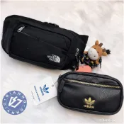 現貨 帝安諾-The North Face 北面 北臉 黑色 愛迪達 金標 小背包 側包 腰包 側背包 斜肩 背包