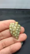 玉琢坊-珊瑚玉墜 菊花玉墜 A33