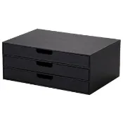 【NITORI 宜得利家居】網購限定 A4三層文件盒 NN01 MBR EC(網購限定 A4 文件盒 NN01)