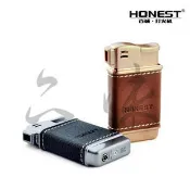 【品味煙具】HONEST 瓦斯打火機 鈦黑拉絲/青銅拉絲 橫向出火 適合菸斗煙斗 BCZ084-3