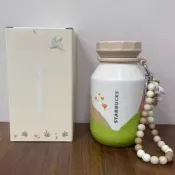 星巴克杯子2025秋日野野清新可愛小奶瓶茶濾茶漏 316不鏽鋼保溫杯