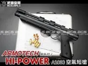 〈傻瓜二館〉ARMOTECH A1000 HI-POWER 6mm 空氣短槍 黑色 -FSA1000S